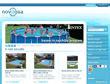 Tablet Screenshot of novaqua.si