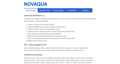 Desktop Screenshot of novaqua.cz