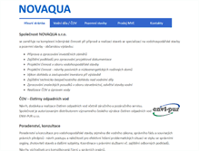Tablet Screenshot of novaqua.cz